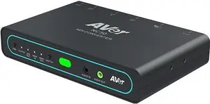 AVerMedia NC30 Video Switcher with 4K60 NDI HX2/3 Support, HDMI IN/OUT, USB-C OUT, Line IN/OUT, and Source Selection Button