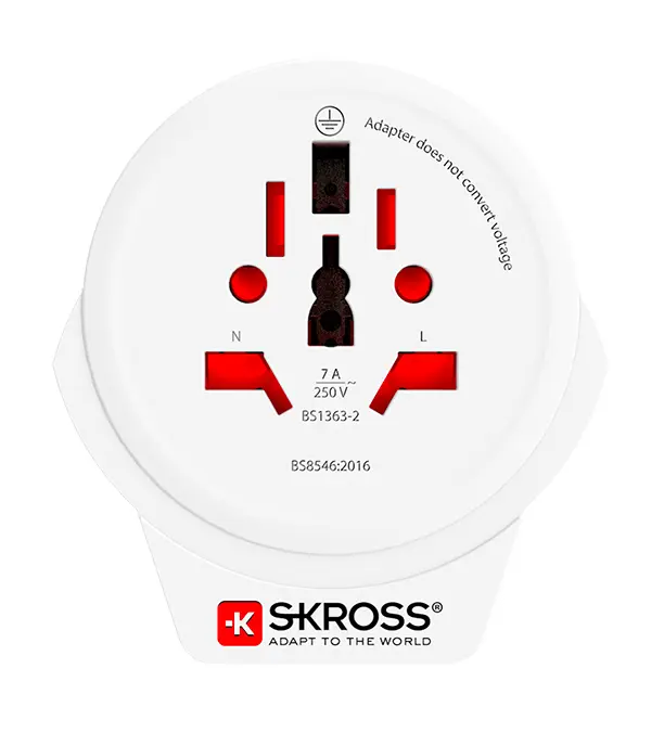 Дорожный адаптер SKROSS World to UK USB 7A Photo 2