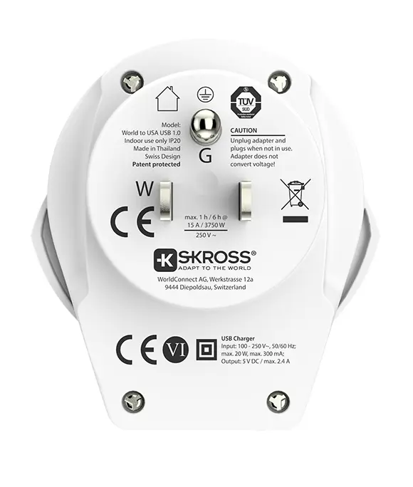 Skross World to USA USB Travel Adapter Photo 3