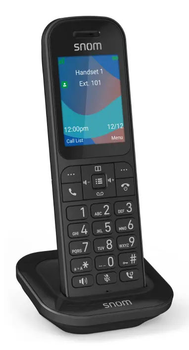 Snom M253 DECT telefona klausule melna