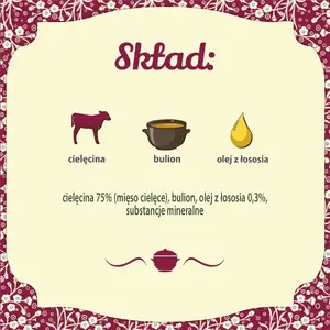 Folk Kitten Delicate meal for kittens with veal mono влажный корм для котят с телятиной пауч 85г без сахара без глютена
