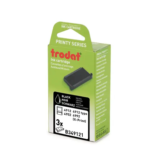 Trodat B349121 Replacement Ink Pad Black 3 Pack Photo 2