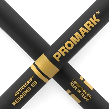 Pro-Mark Rebound 5B ActiveGrip Hickory Drumsticks Photo 4