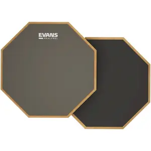 Evans RF12D Double-Sided Practice Drum Pad, Beige Rubber