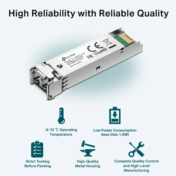 TP-Link Omada SFP 1000BASE-SX LC MiniGBIC raiduztvērējs Photo 6
