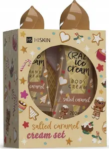 Подарочный набор HiSkin Crazy Ice Cream Соленая карамель с кремом для рук 60 мл и кремом для тела 200 мл