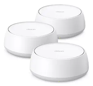 TP-Link BE3600 Mājas tīkla Mesh WiFi 7 sistēma Divu joslu 3600 Mbit/s Baltā ar iekšējām antenām un 2 Ethernet LAN portiem