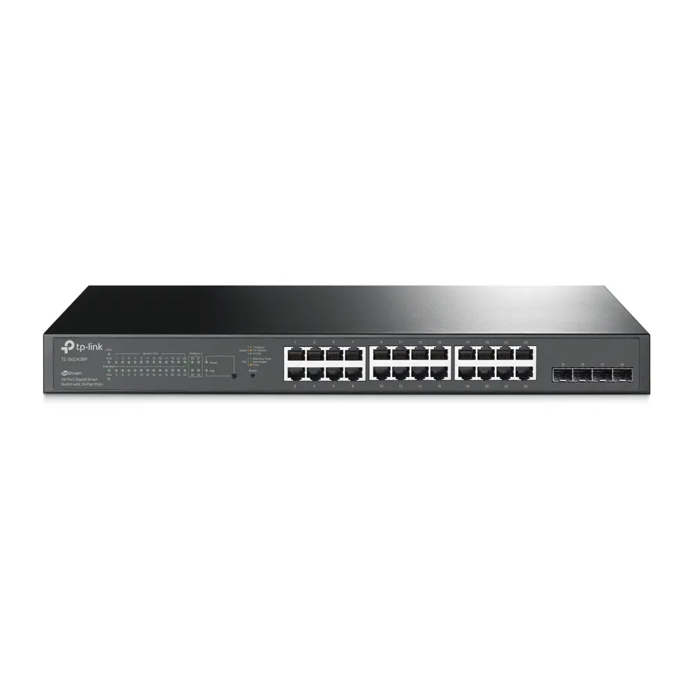 TP-Link JetStream 28 portu gigabitu PoE komutators Photo 6