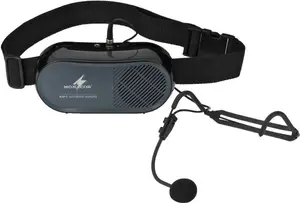 Monacor WAP-5 Headphone Amplifier 7 W Black with 3.5mm Connection and DC and Battery Power Support