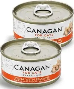 Влажный корм для кошек Canagan Тунец с креветками 75г
