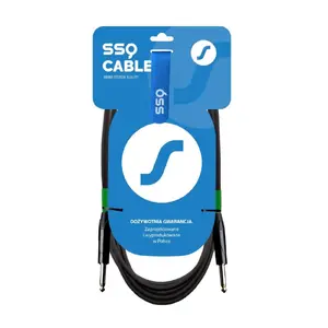 SOUND STATION QUALITY SS-2045 TS - TS Audio Cable 6.3 mm Mono Jack to 6.3 mm Mono Jack 2 m Copper PVC Black
