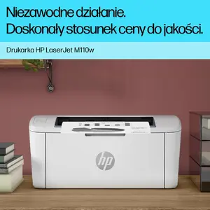 HP LaserJet M110w Беспроводной черно-белый лазерный принтер A4 20 стр/мин Wi-Fi Ethernet LED Белый