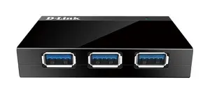 D-Link DUB-1340 Black 4-портовый концентратор USB 3.2 Gen 1 с Plug and Play и разъемом питания