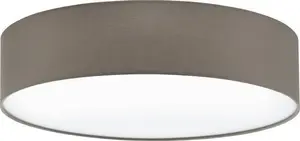 EGLO PASTERI 97612 Ceiling Light Taupe White Round Surfaced 3 Bulbs 60W 220-240V