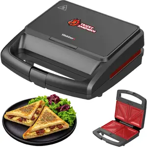 Webber AURUM SR2-R Sandwich Maker and Toaster Ceramic 800W with Removable Plates