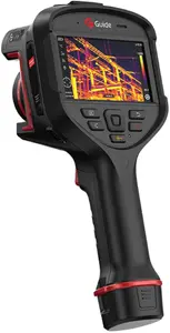 Guide H2S Thermal Imaging Camera with 256x192 IR Resolution 50Hz Refresh Rate 15mK NETD -40°C to 650°C Temperature Range 4.3" Touch LCD Laser Rangefinder 5MP Camera 64GB Storage GPS and Wi-Fi