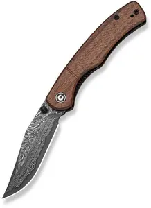 CIVIVI Nóż Clingman Damascus Guibourtia Wood (C23065B-DS1)