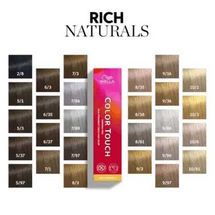 Matu krāsa Wella Color Touch Rich Naturals 8/81 Photo 6