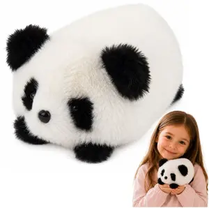 LEANToys Panda Plush Toy Black and White