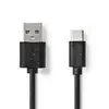 Кабель Nedis CCGL60601BK20 USB 2.0 USB A - USB C 2 м Photo 2