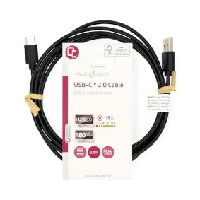 Кабель Nedis CCGL60601BK20 USB 2.0 USB A - USB C 2 м Photo 4