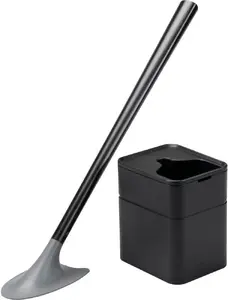 Vikan Sanimaid Toilet Brush Black ABS TPE with Hygienic Brush Head