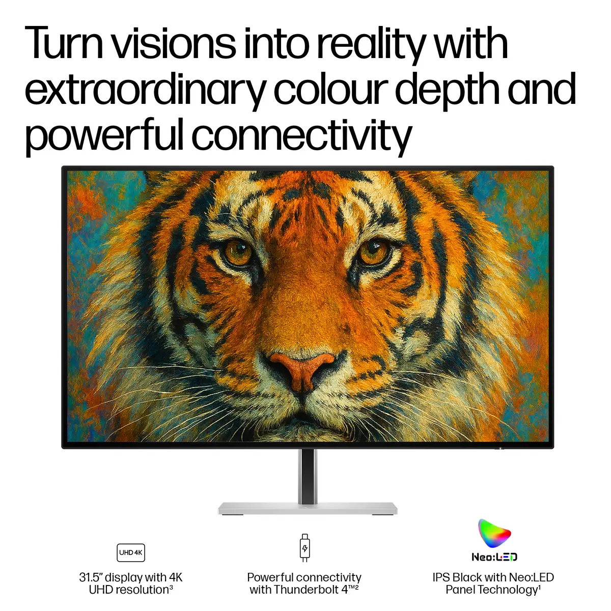 HP Series 7 Pro 31.5 collu 4K Thunderbolt 4 monitors - 732xk Photo 3