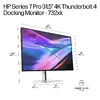 HP Series 7 Pro 31.5 collu 4K Thunderbolt 4 monitors - 732xk Photo 6