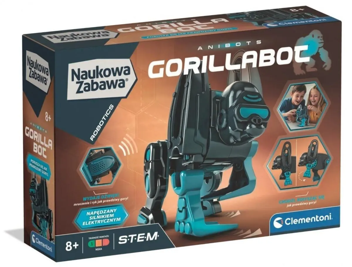 Bērnu robots Clementoni Gorillabot, 8005125504527, 8005125504527