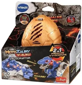 Интерактивная игрушка-динозавр VTech Мотозавры Велоцираптор в яйце со звуковыми эффектами