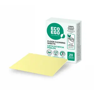 ECO EGO Floor Cleaning Sheets, 20 pieces, concentrated eco-friendly surface cleaner for household floor care