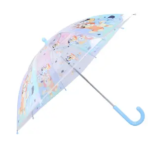 Vadobag Bluey Rainy Days full-sized kids umbrella in multicolour with a diameter of 71 cm and a closed length of 60 cm