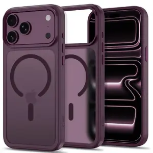 Tech-Protect MagMat MagSafe Matte Burgundy Case for Apple iPhone 17 Pro and iPhone 18 Pro with Magnetic Ring Support