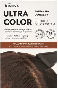 Matu sakņu krāsa Joanna Ultra Color vidēji brūniem toņiem