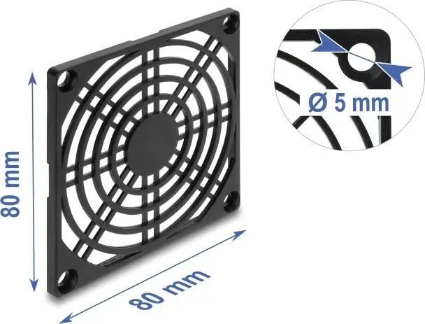 Delock 67662 Ventilatora aizsargrestes 80 x
