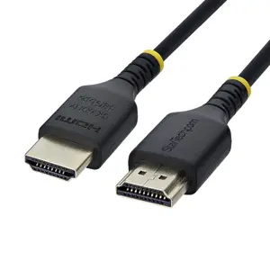 StarTech HDMI21-CBL-SLIM-1M Ultra High Speed HDMI 2.1 Cable Male to Male 1 m 48 Gbps 8K 60Hz 4K 120Hz Black