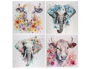 Decorlife Animals High Gloss Canvas Wall Art Decor