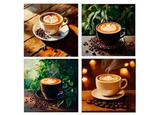 High Gloss Canvas Decorlife with 4 assorted designs