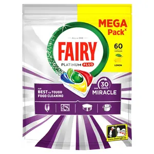Fairy Platinum Plus Lemon Dishwasher Capsules 60 pcs
