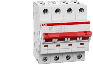 ABB SD204/40 Modular Disconnector Molded Case Circuit Breaker 40A 4P