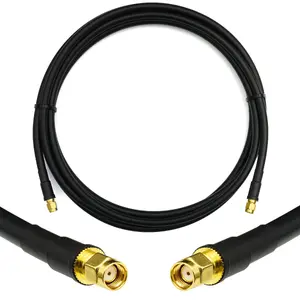 Коаксиальный кабель Rangeful HF300-RPSM-RPSM-2 с разъемами RP-SMA Male на RP-SMA Male длиной 2м, аналог LMR300