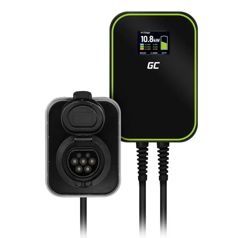 Elektroautomobiļu uzlādes stacija Green Cell EV15