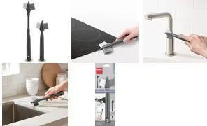 METALTEX Brush-Up Tile Grout Brush Grey TPR Plastic Replaceable Brush Head