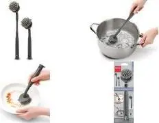 Metaltex Brush-Up Dishwashing Brush Grey Plastic with Replaceable Brush Head