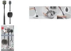METALTEX Brush-Up Cleaning Brush Set, 3-piece, grey, thermoplastic rubber starter set for Brush Up system