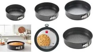 METALTEX Superior Line Springform Pan 200 mm Black Steel Sheet with Non-Stick Coating