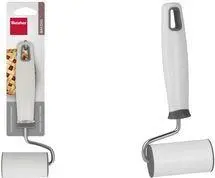 METALTEX Teigroller Small Stainless Steel Dough Roller with PP Handle 85 mm White and Grey