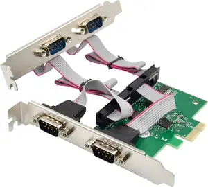 InLine 76623E Internal PCIe x1 Interface Card with 4x RS-232 Ports and Low Profile Design