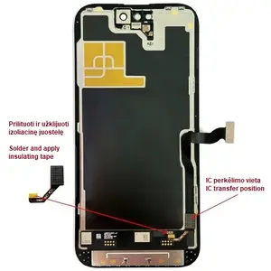HX Display for iPhone 14 Pro, 6.12 inches, LTPO Soft OLED, 120Hz