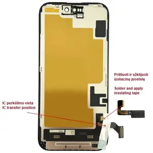 HX LTPO Soft OLED Display Module for iPhone 15 6.12-Inch Touch Screen with 60Hz Refresh Rate and Swappable IC